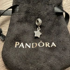 Pandora Charm. Dangle Star